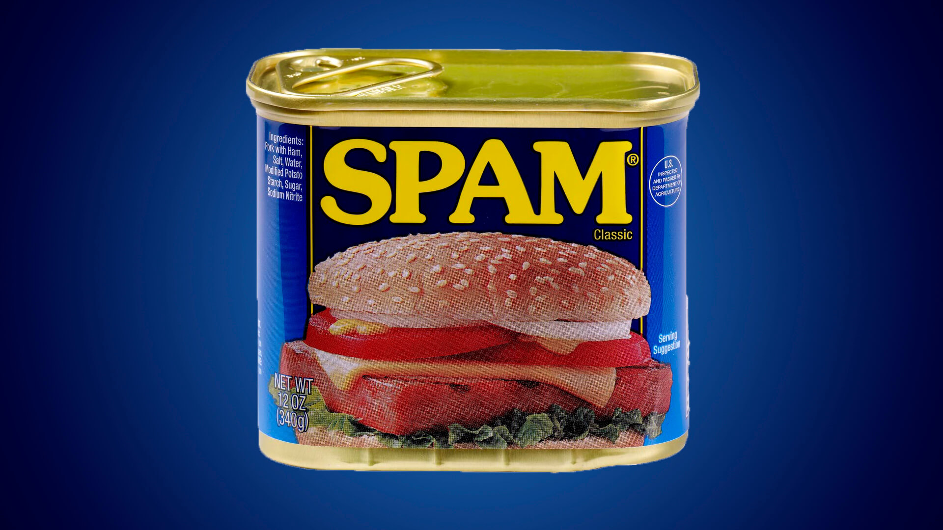 My baby a can of SPAM